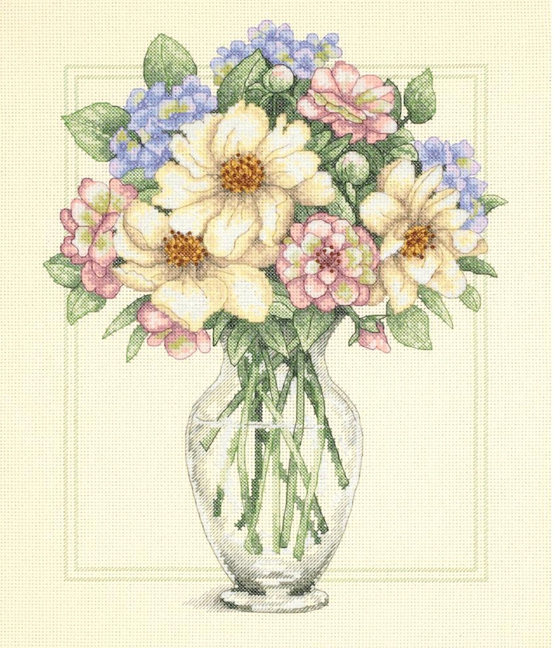 Flowers in Tall Vase D35228
