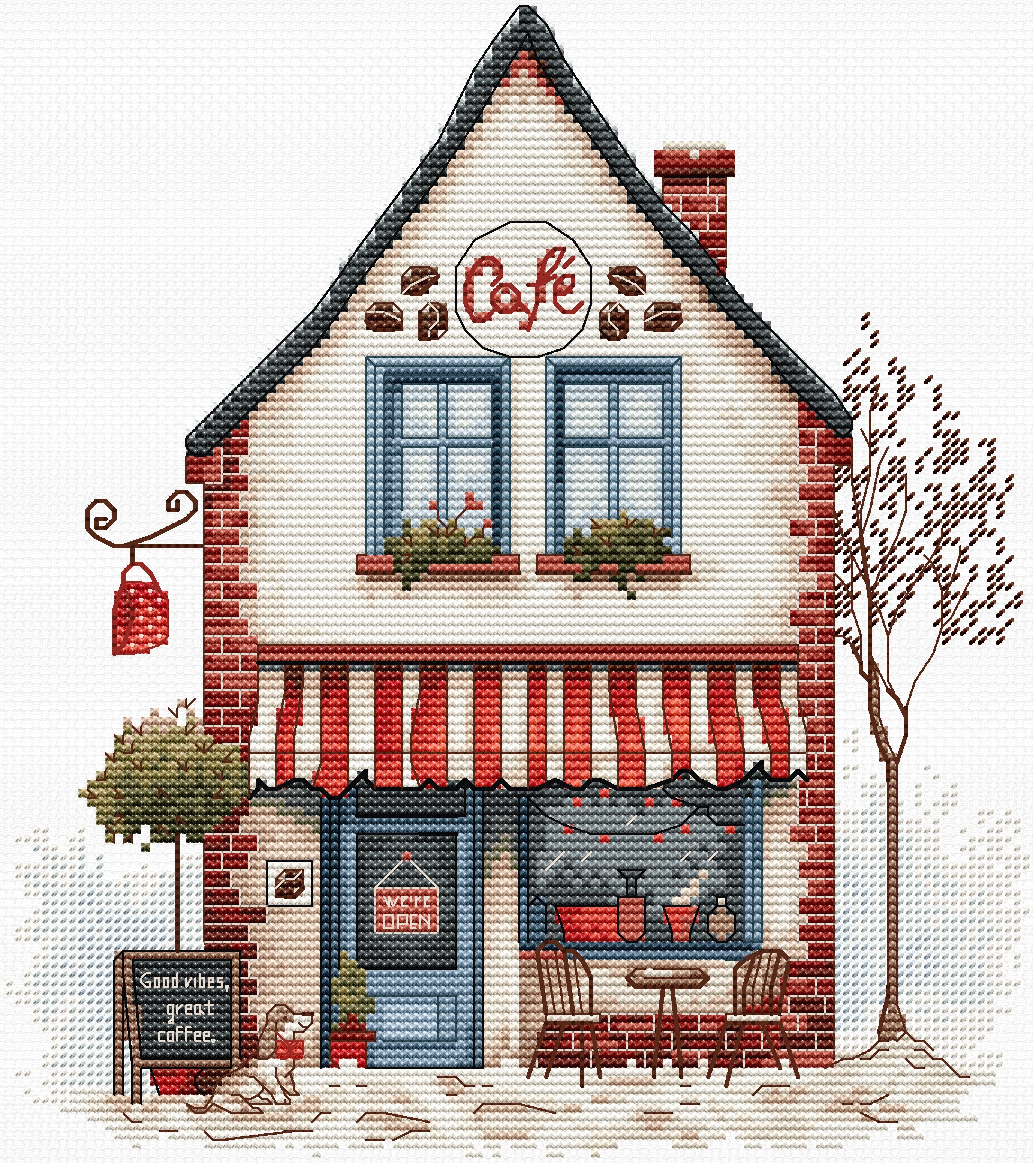Cross Stitch Kit Luca-S - Welcome to Coffee! B1427 – The Craft