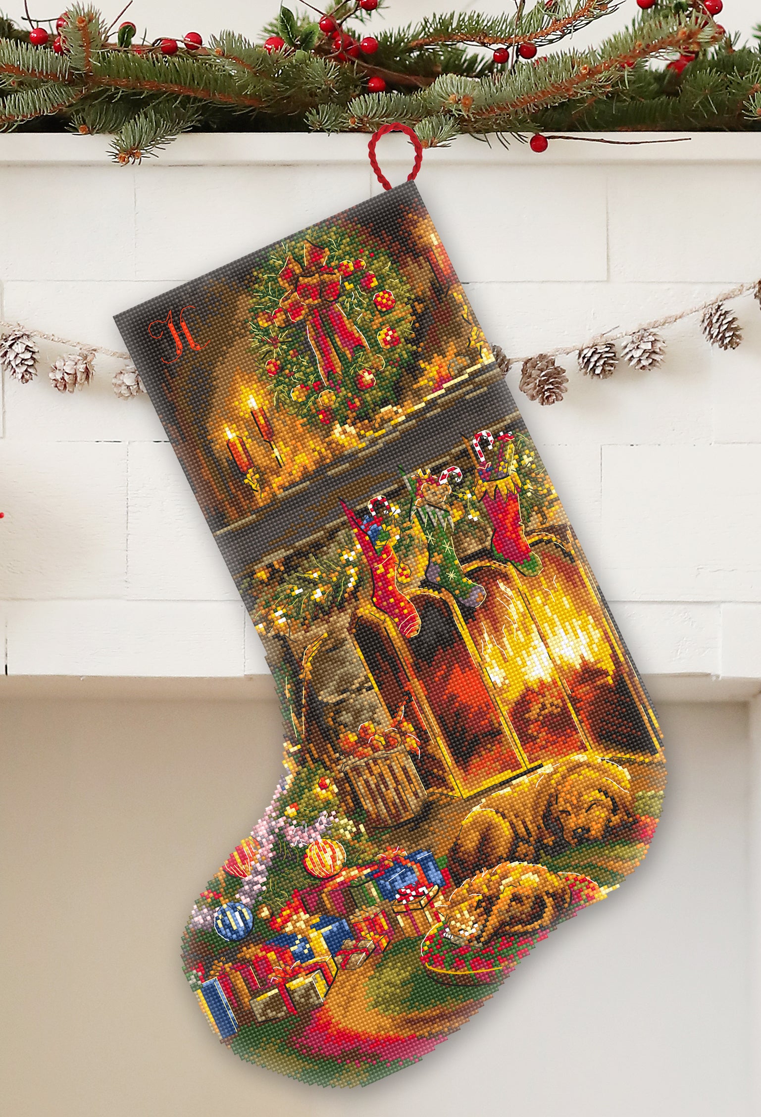 L520 Christmas Eve Stocking - CHART Printed