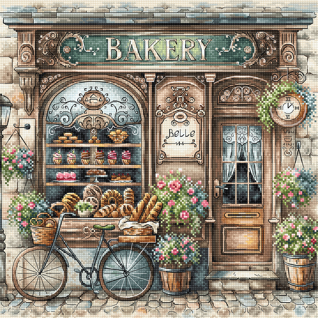 The Old Bakery - Cross Stitch Kit AVA P100