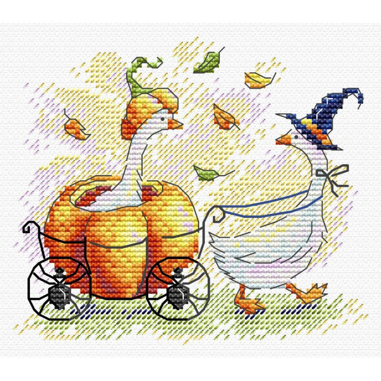 Cross stitch kit Festive wagon SM-737