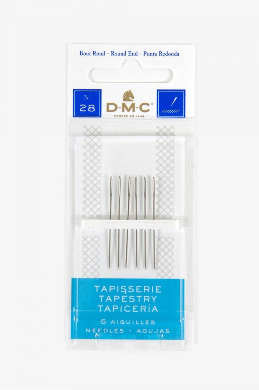 Size No. 28-Pack of 6 Round Point DMC Tapestry Needles