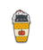 Letistitch 14349 Pumpkin Spice Latte Chart Holder & Needle Minder