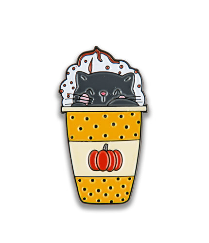 Letistitch 14349 Pumpkin Spice Latte Chart Holder & Needle Minder