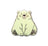 Cartoon bear illustration on a white background