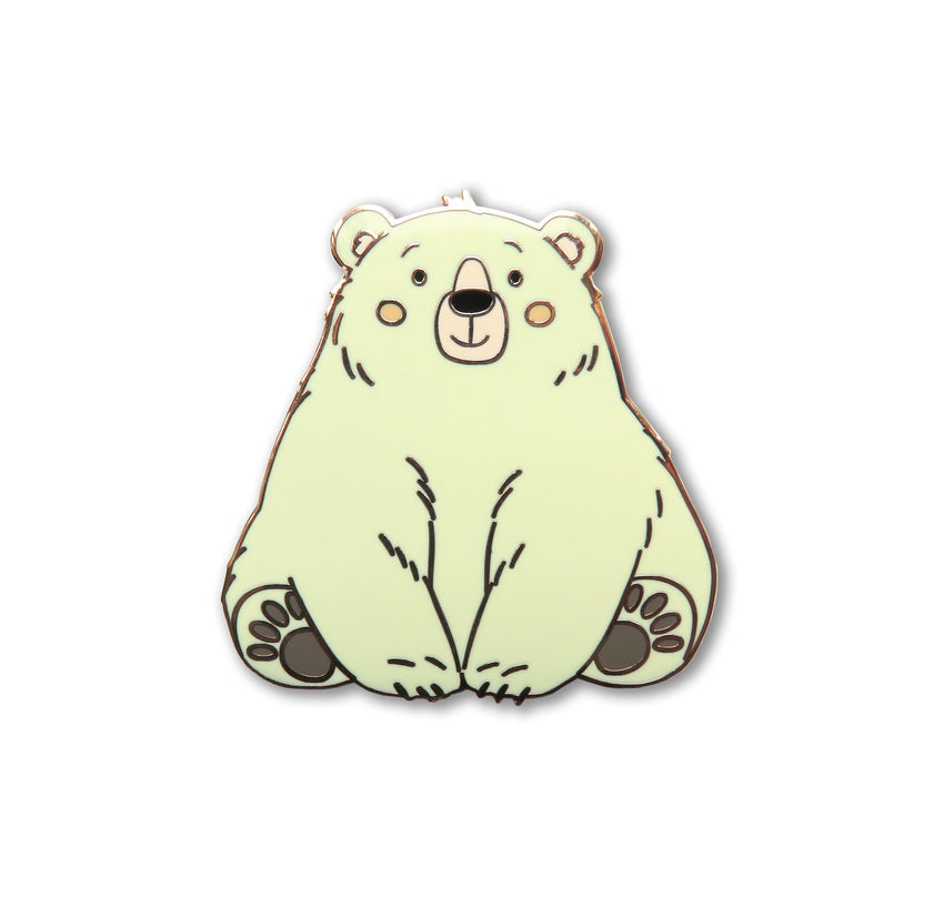 Cartoon bear illustration on a white background