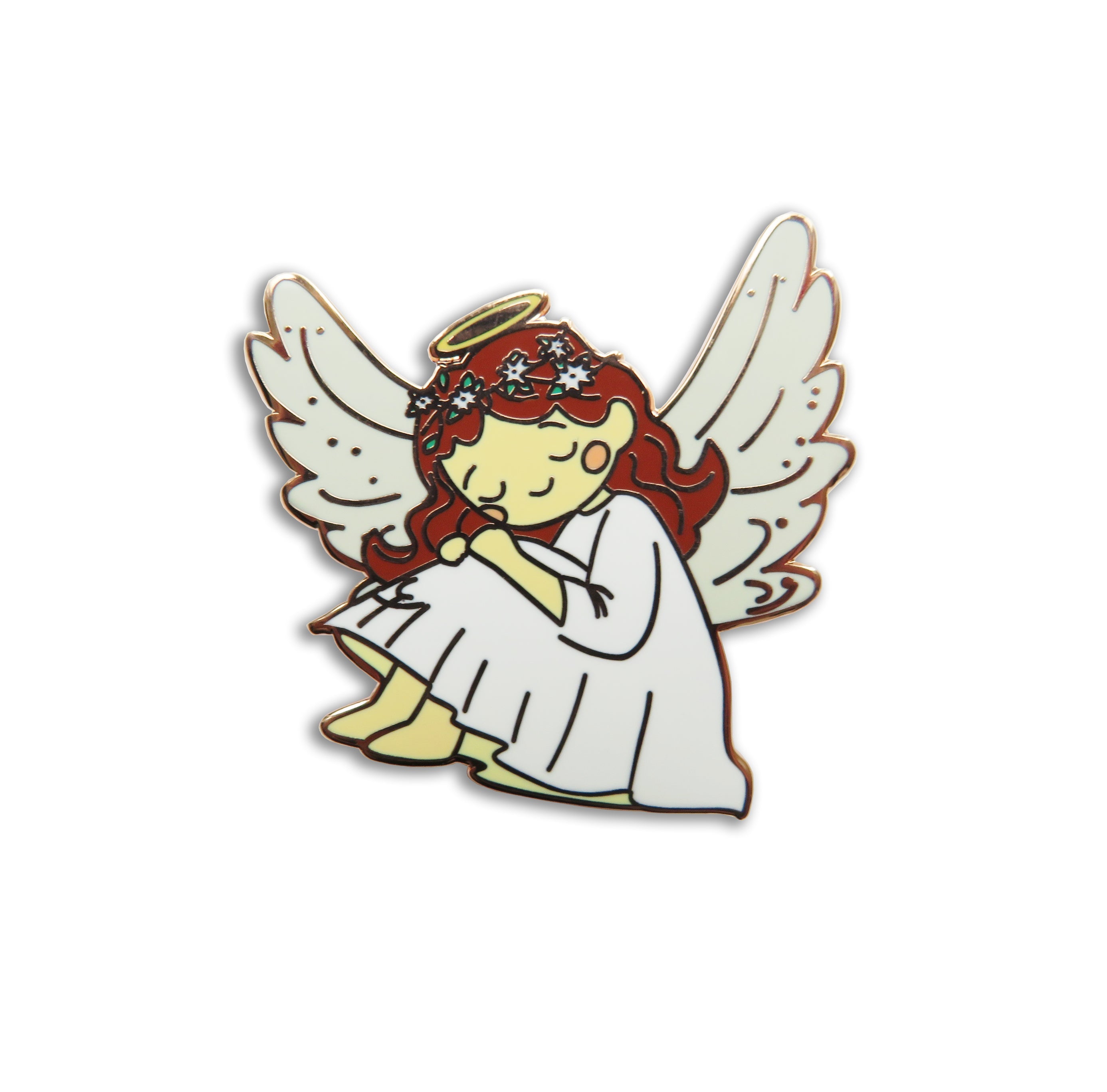 angel needle minder magnet on white background
