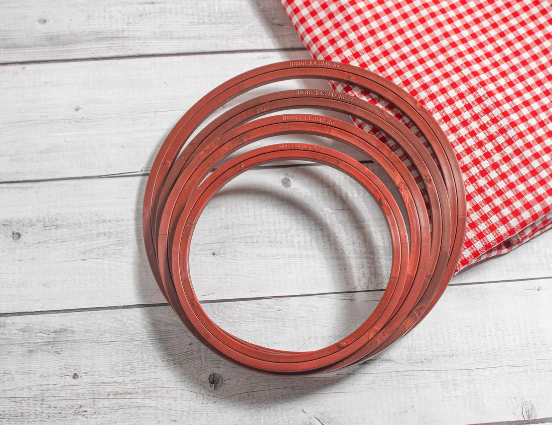Screwless Plastic Embroidery Display Hoops – Round Shape