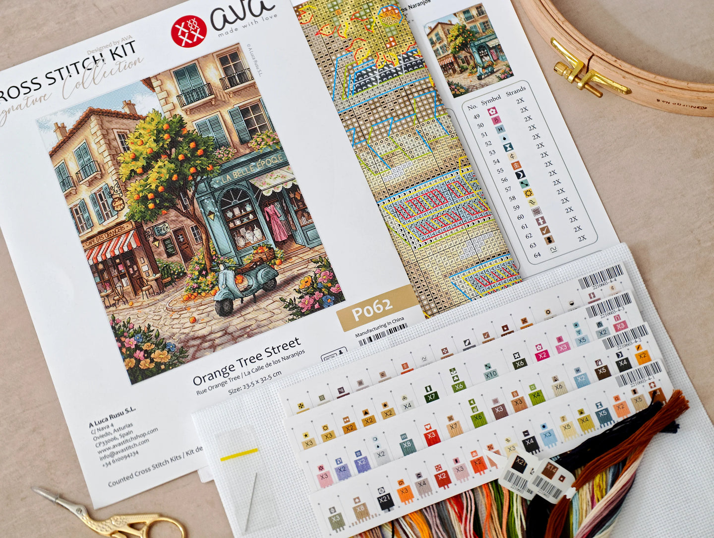 Orange Tree Street – Cross-Stitch Kit - Signature Collection P062