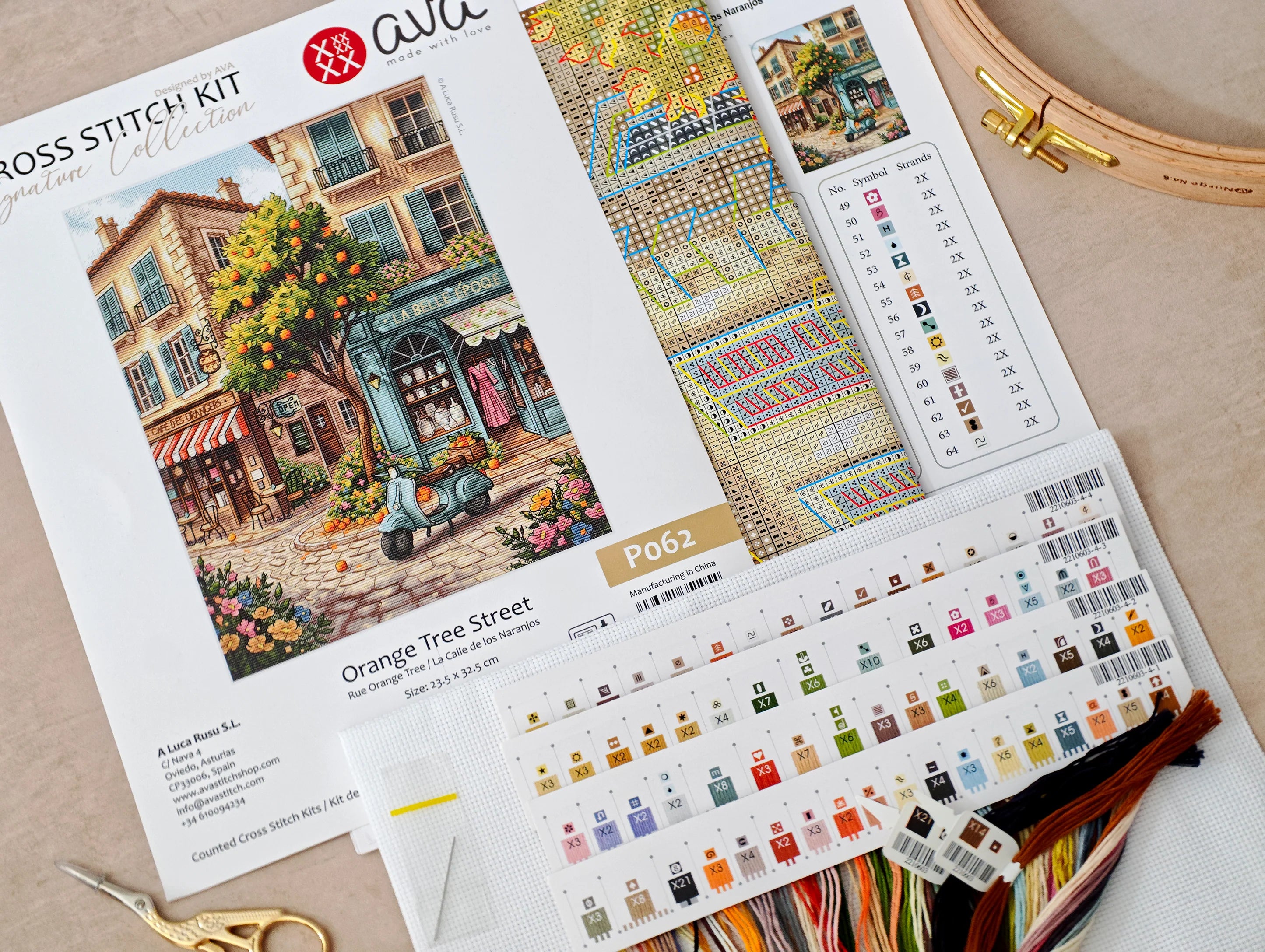 Orange Tree Street – Cross-Stitch Kit - Signature Collection P062