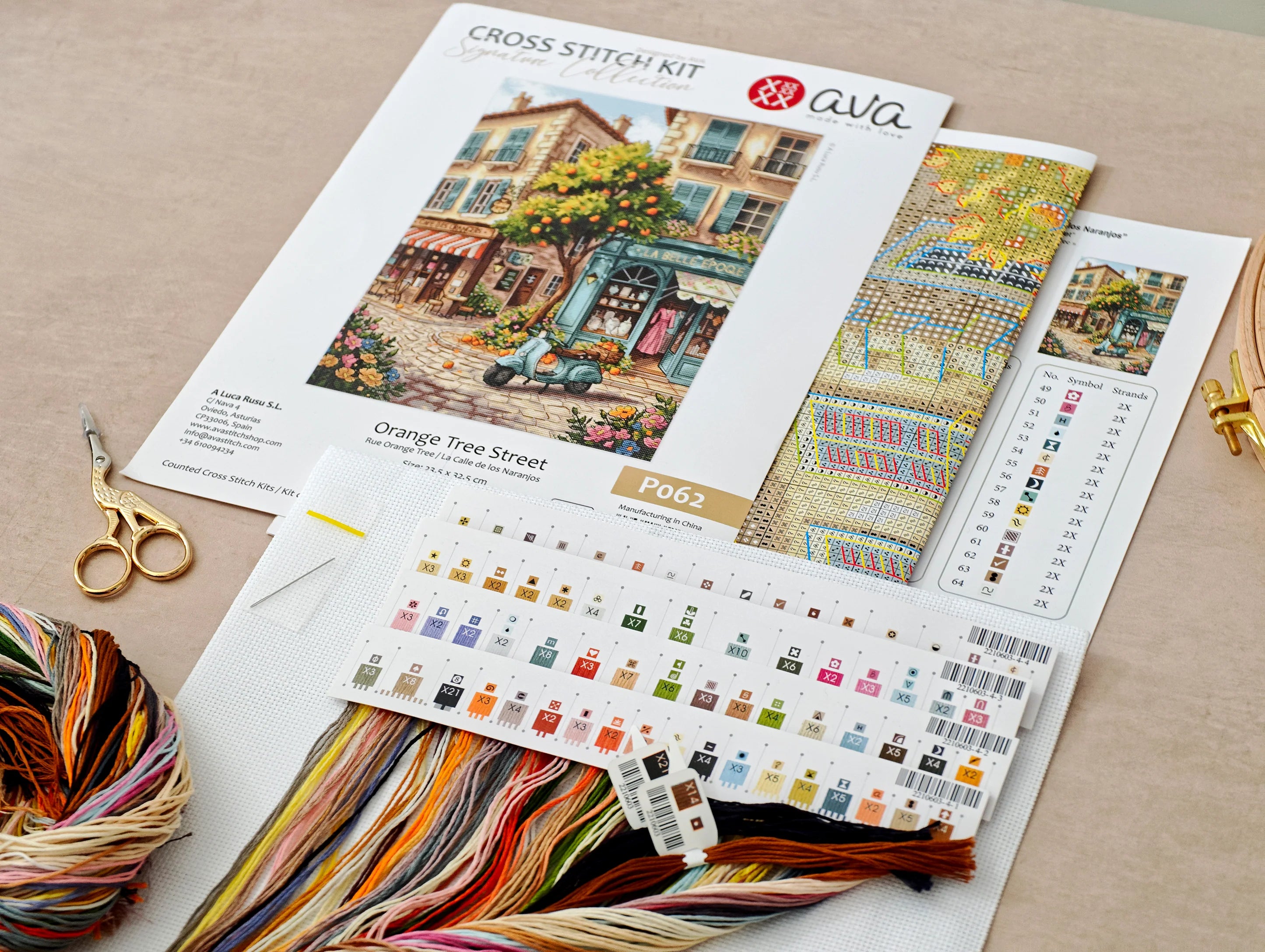 Orange Tree Street – Cross-Stitch Kit - Signature Collection P062