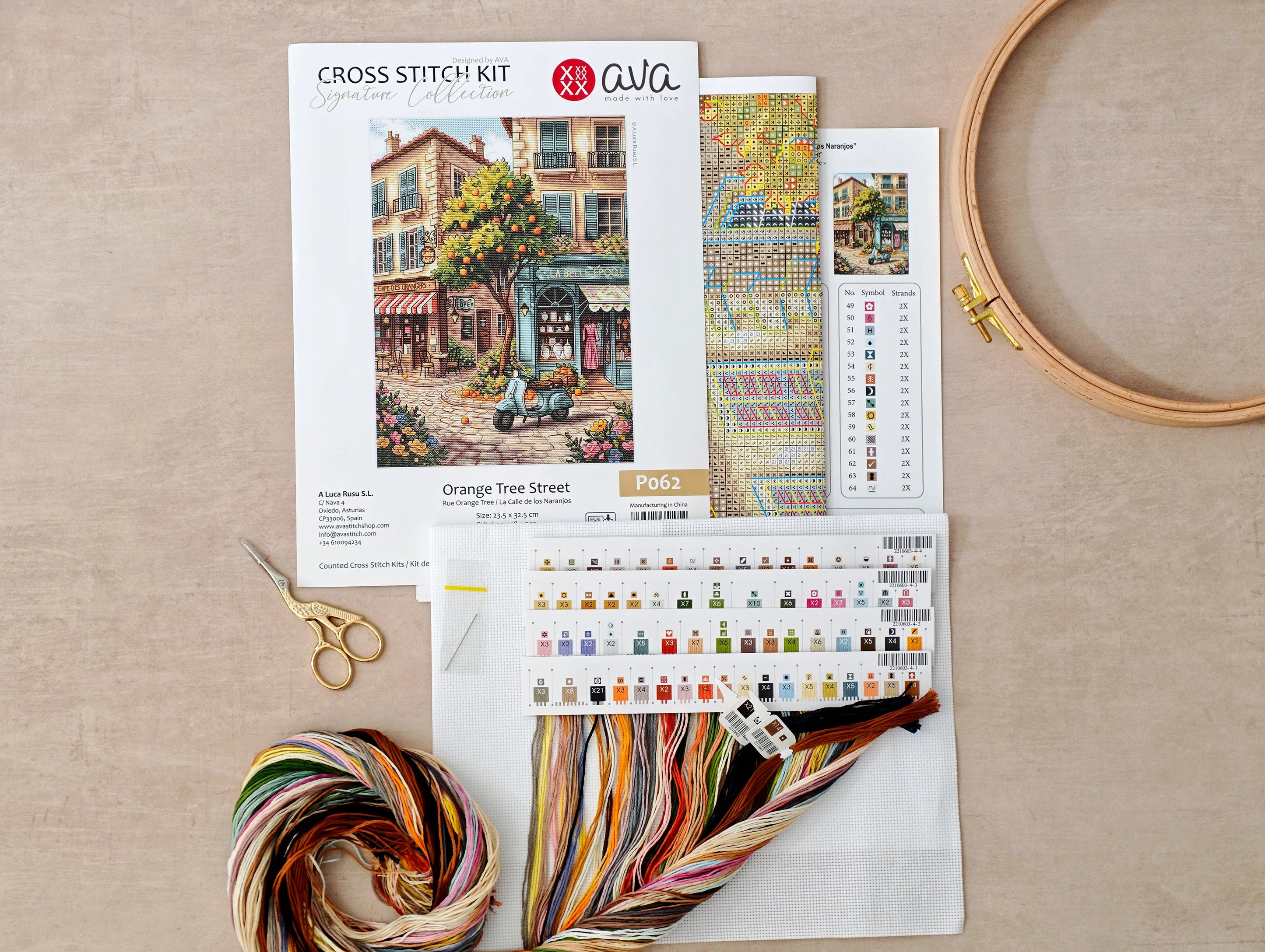 Orange Tree Street – Cross-Stitch Kit - Signature Collection P062
