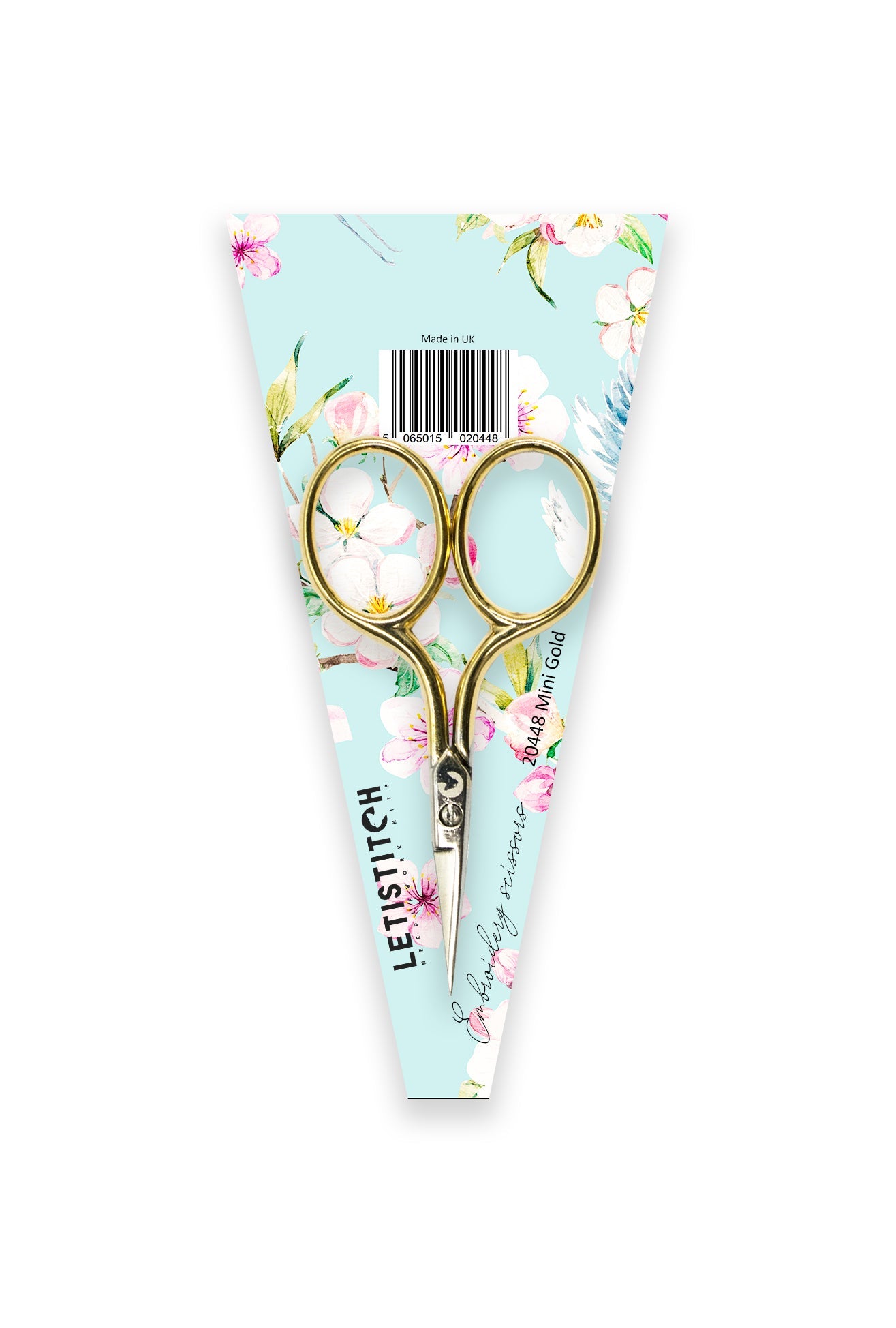 Letistitch Embroidery Scissors 20448 Mini Gold plated