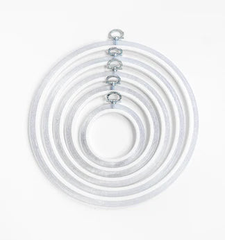 Transparent Embroidery Round Hoop - Nurge Flexible Hoop, Round Cross Stitch Hoop