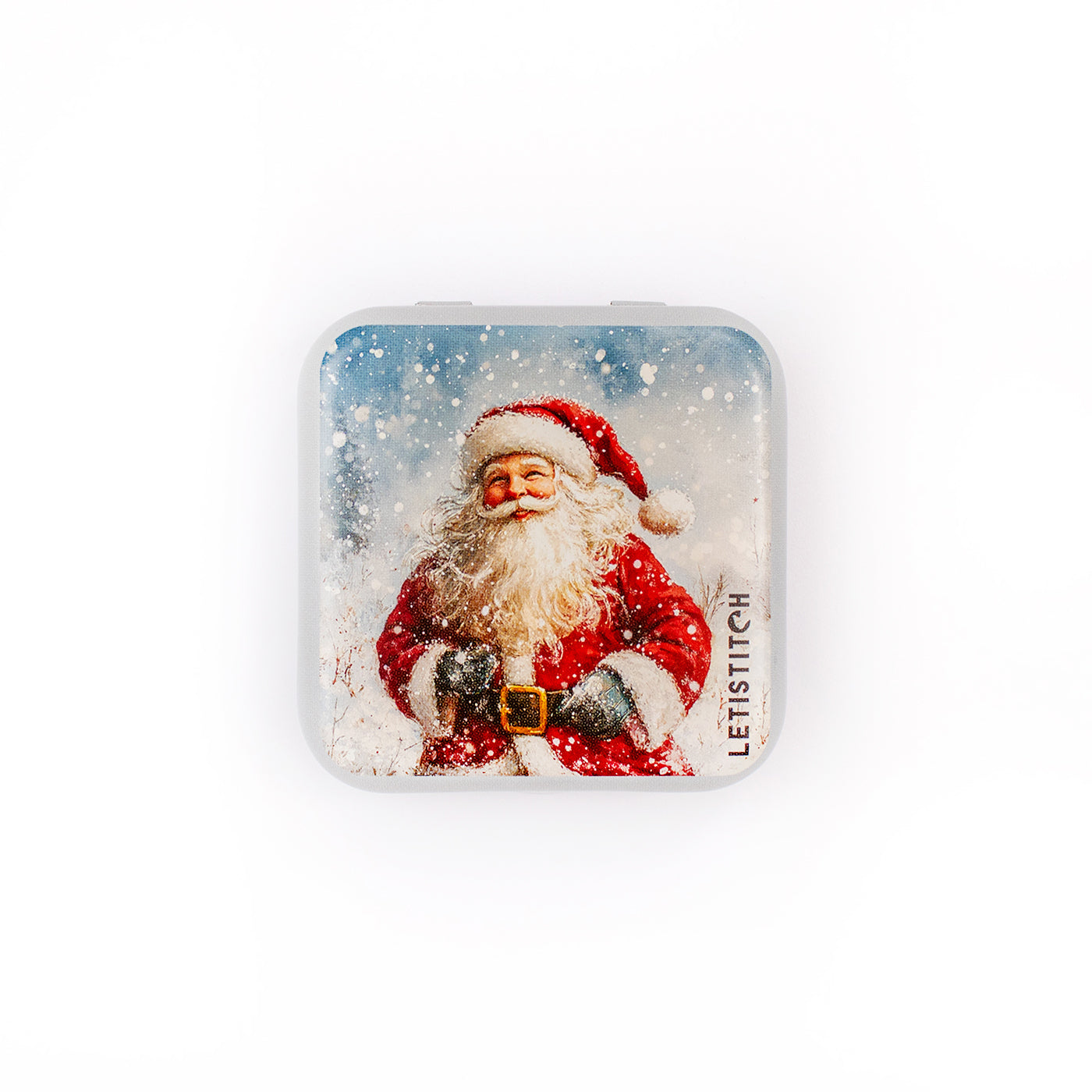 Tin Box for Needles – “Santa” SKU 25637 🎅✨