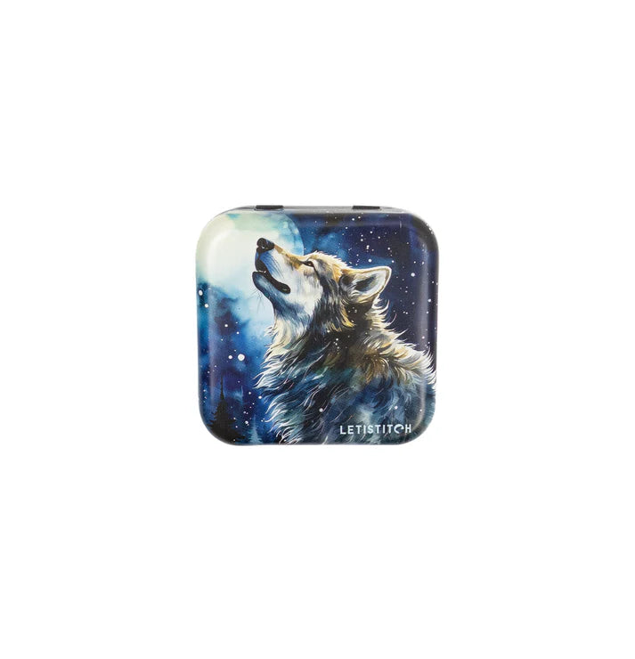 "Midnight Snowfall" SKU 25644-Tin Box for Needles