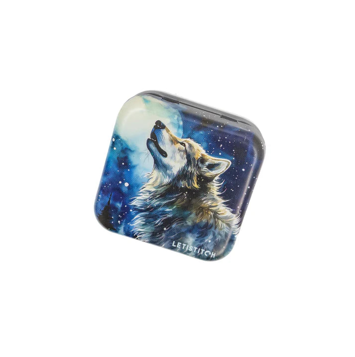 "Midnight Snowfall" SKU 25644-Tin Box for Needles