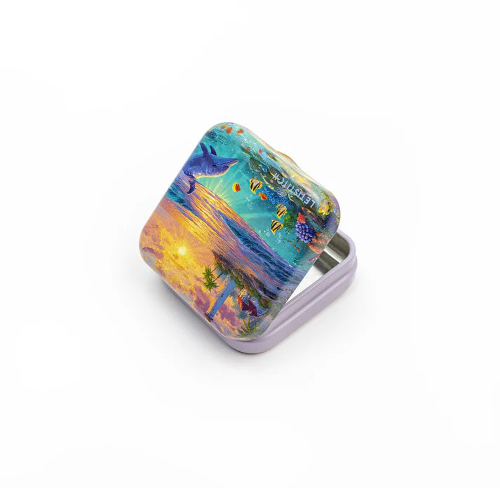 "Dolphin Paradise" SKU 25645-Tin Box for Needles