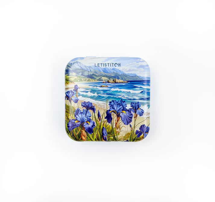 "Blue Harmony" SKU 25647-Tin Box for Needles
