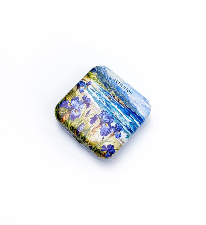 "Blue Harmony" SKU 25647-Tin Box for Needles