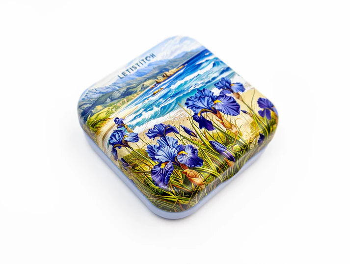 "Blue Harmony" SKU 25647-Tin Box for Needles
