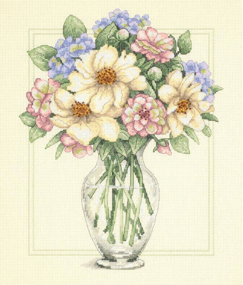 Flowers in Tall Vase D35228