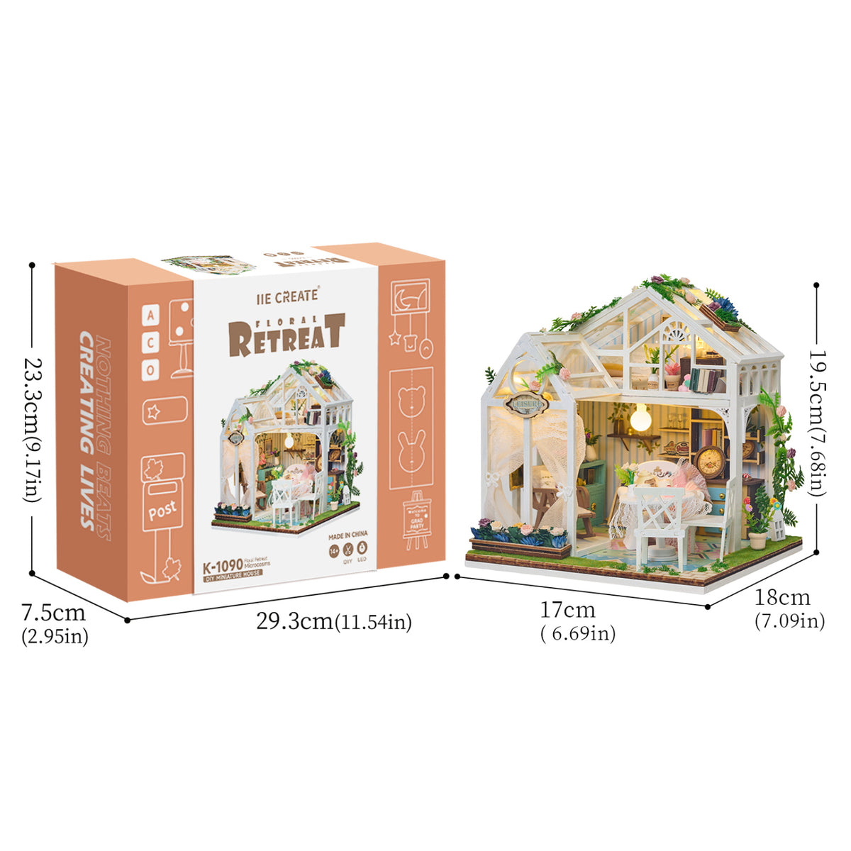 DIY Wooden Greenhouse – Miniature House Kit