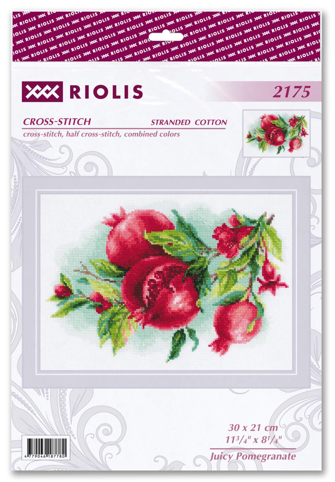 Cross stitch kit "Juicy Pomegranate" 30x21 cm SR2175