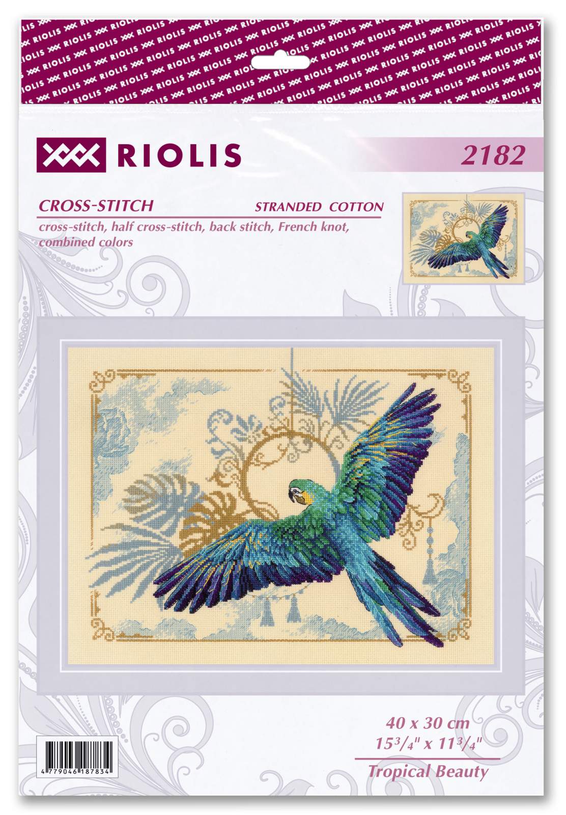 Cross stitch kit "Tropical Beauty" 40x30 cm SR2182