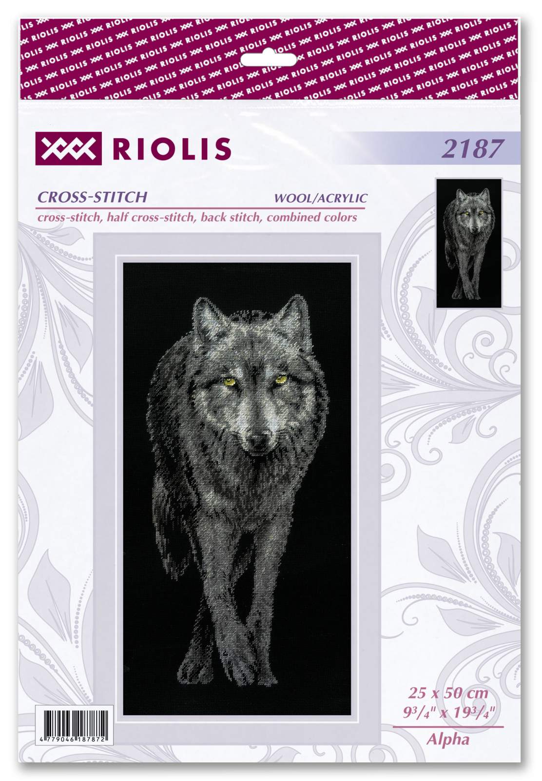 Cross stitch kit "Alfa" 25x50 cm SR2187