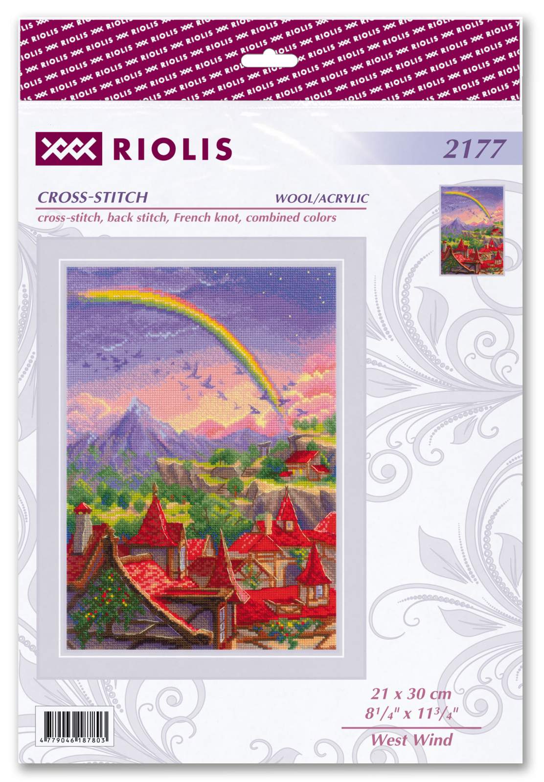 Counted cross stitch kit "West Wind" 21x30 cm SR2177