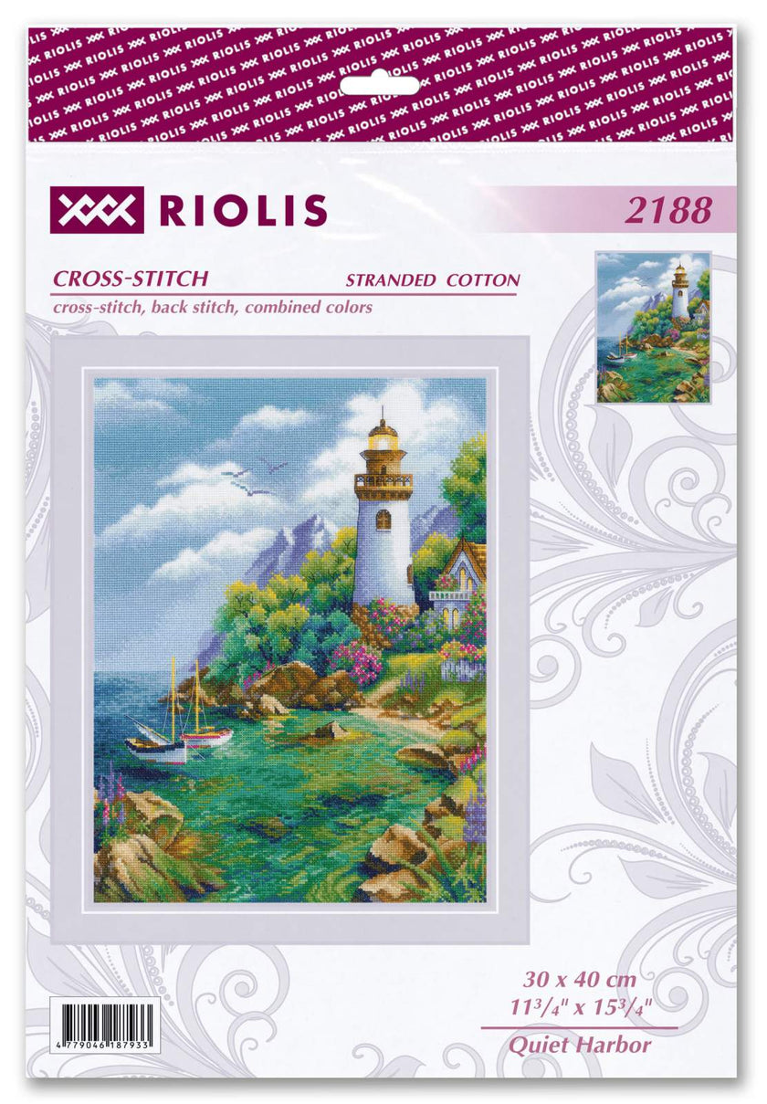 Cross stitch kit Quiet Harbor 30x40 cm SR2188