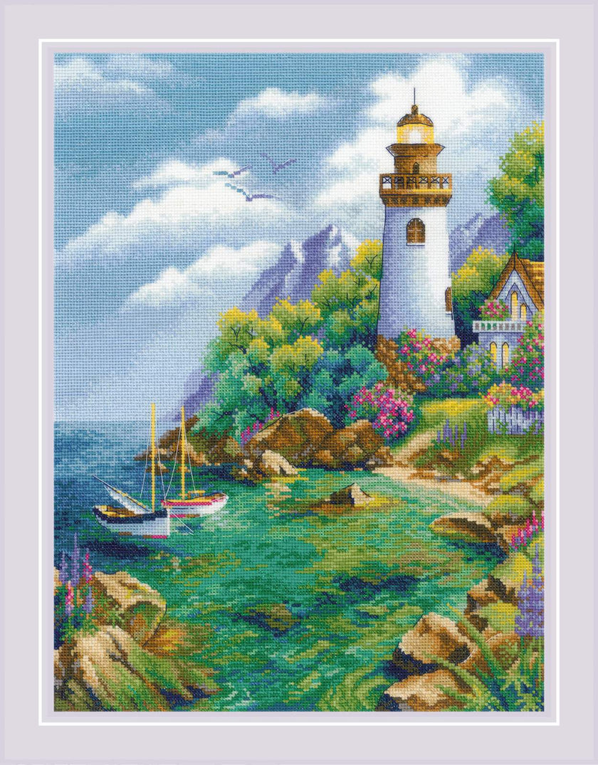 Cross stitch kit Quiet Harbor 30x40 cm SR2188