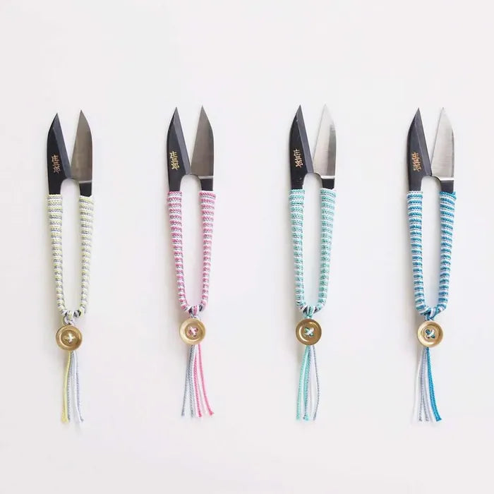 Cohana Shozaburo thread snips with braid green - 1pc