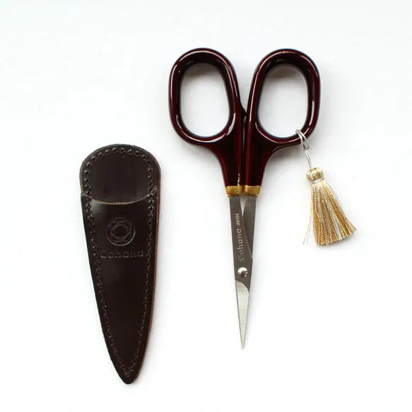 Cohana Scissors with gold lacquer 10.5cm brown - 1pc