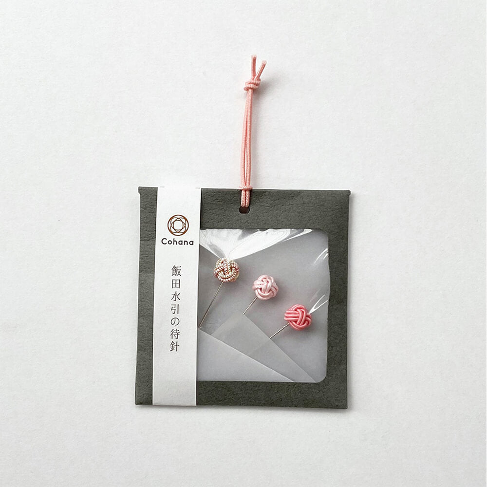 Cohana Sakura Mizuhiki Sewing Pins Pink
