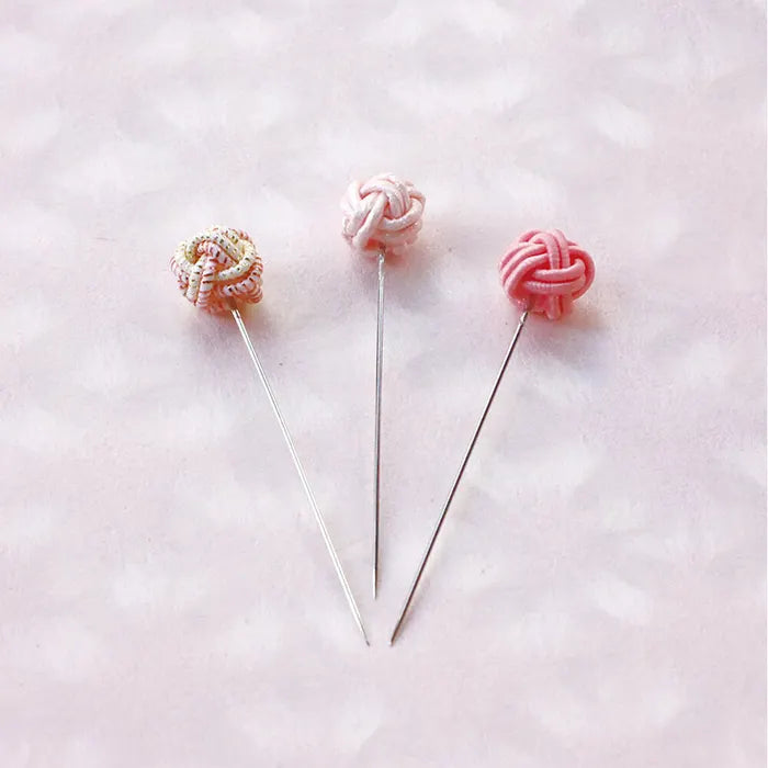 Cohana Sakura Mizuhiki Sewing Pins 0.50x40mm Pink - 3pcs