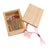 Cohana Glass Head Pins in Wooden Box Pink