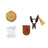 Cohana Needle rest with scissors - Awaji Kawara - yellow - 1pc