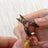 Cohana Needle rest with scissors - Awaji Kawara - yellow - 1pc