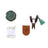 Cohana Needle rest with scissors - Awaji Kawara - green - 1pc