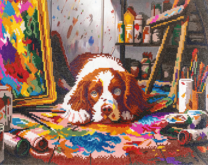 480-916 Mess-terpiece– Framed Diamond Painting Kit (40 × 50 cm) – Limited Edition