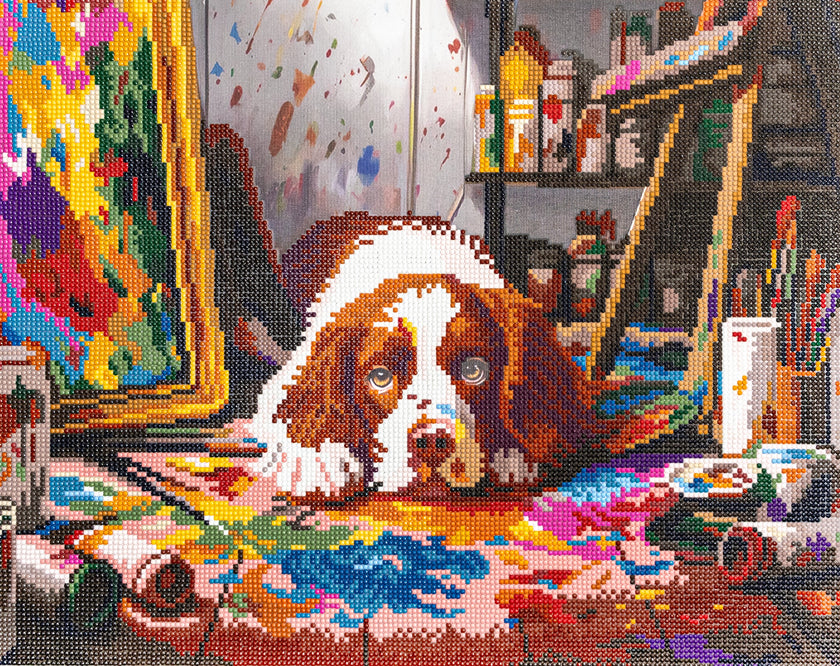 480-916 Mess-terpiece– Framed Diamond Painting Kit (40 × 50 cm) – Limited Edition