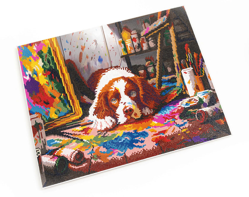 480-916 Mess-terpiece– Framed Diamond Painting Kit (40 × 50 cm) – Limited Edition