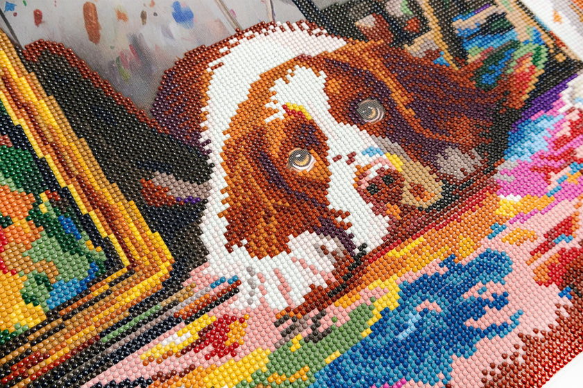 480-916 Mess-terpiece– Framed Diamond Painting Kit (40 × 50 cm) – Limited Edition