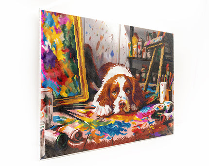 480-916 Mess-terpiece– Framed Diamond Painting Kit (40 × 50 cm) – Limited Edition