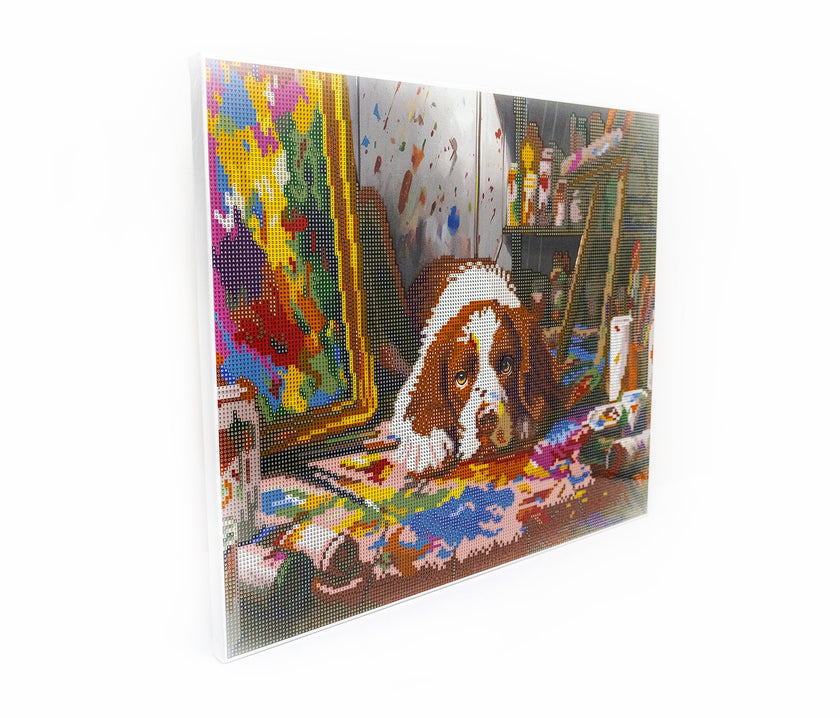 480-916 Mess-terpiece– Framed Diamond Painting Kit (40 × 50 cm) – Limited Edition