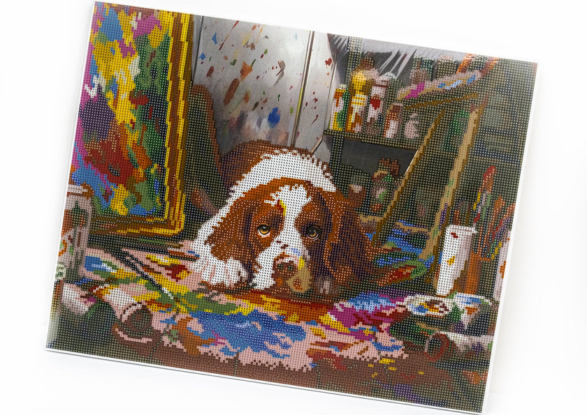 480-916 Mess-terpiece– Framed Diamond Painting Kit (40 × 50 cm) – Limited Edition