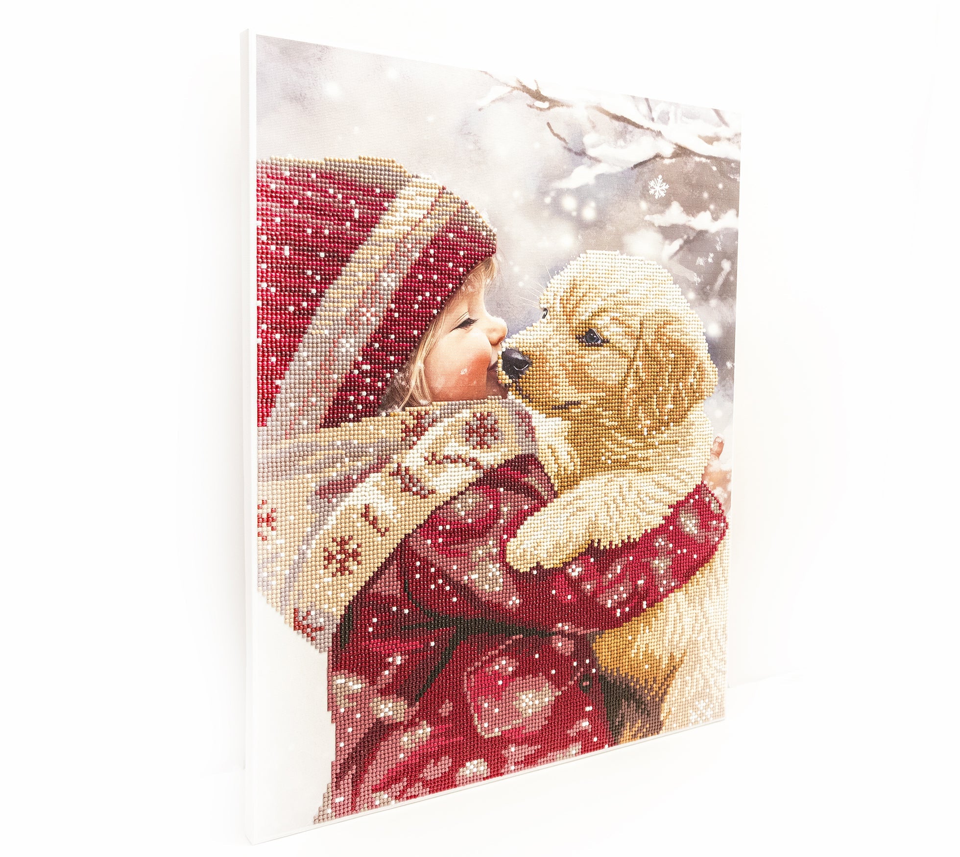 480-992 Puppy Love– Framed Diamond Painting Kit (40 × 50 cm) – Limited Edition