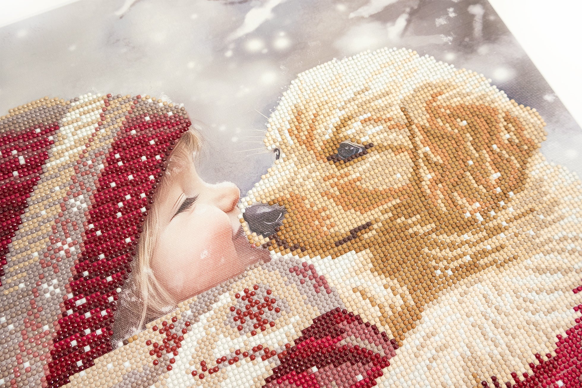 480-992 Puppy Love– Framed Diamond Painting Kit (40 × 50 cm) – Limited Edition